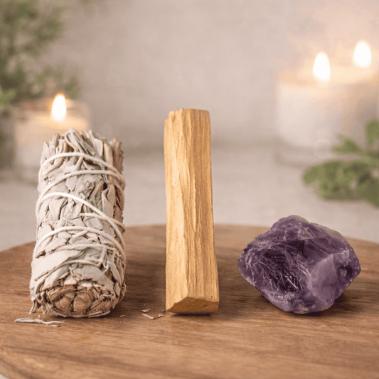 Мини сет "Пречиства" - Пало санто - Салвия - Аметист