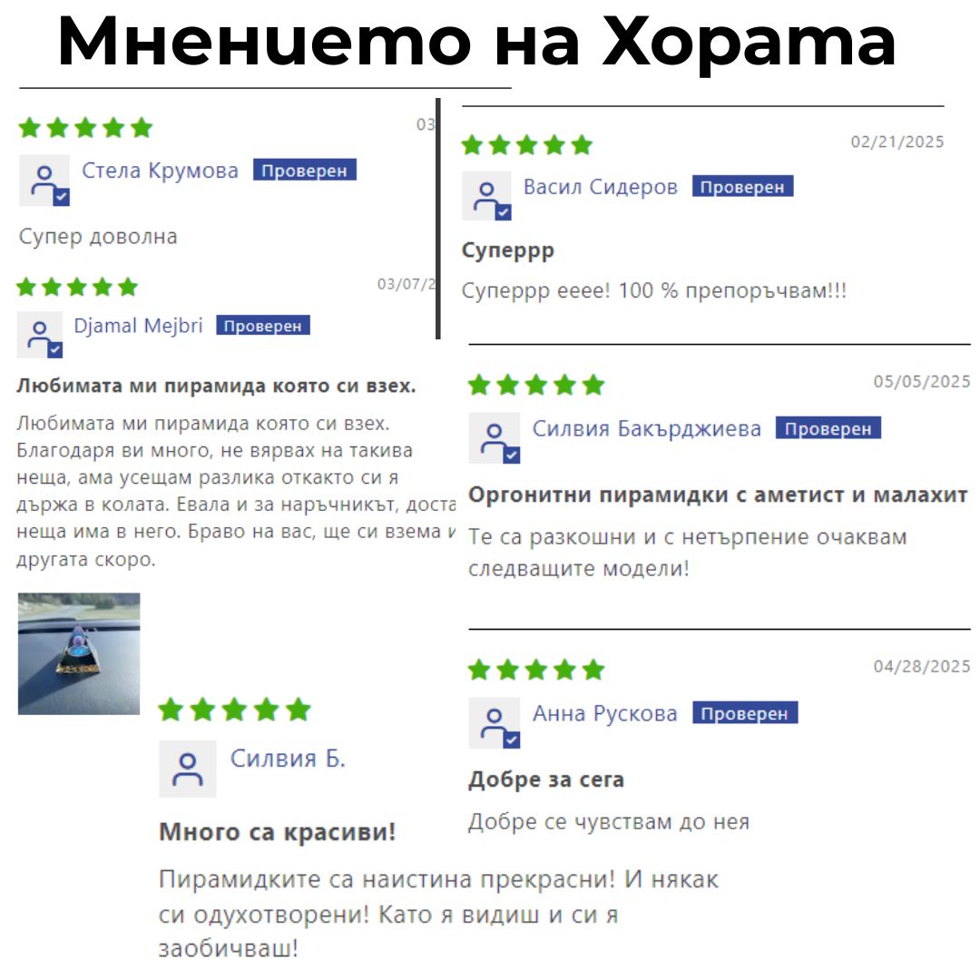 Оргонитна пирамида с Малахит