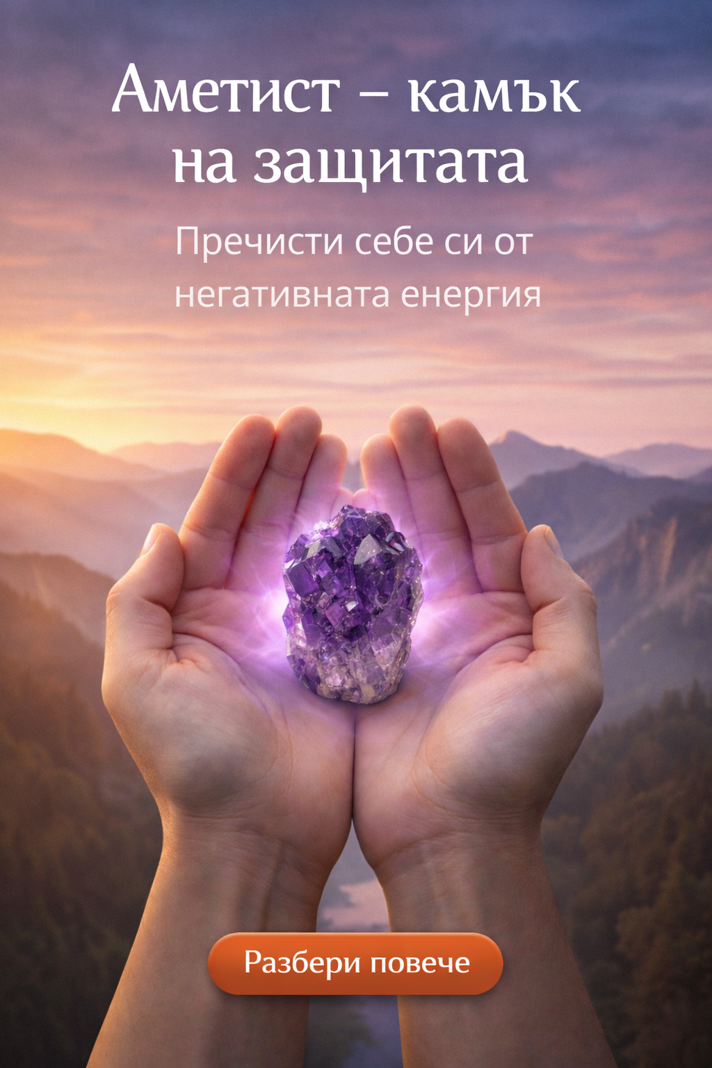 Оргонитна Пирамида с Аметист