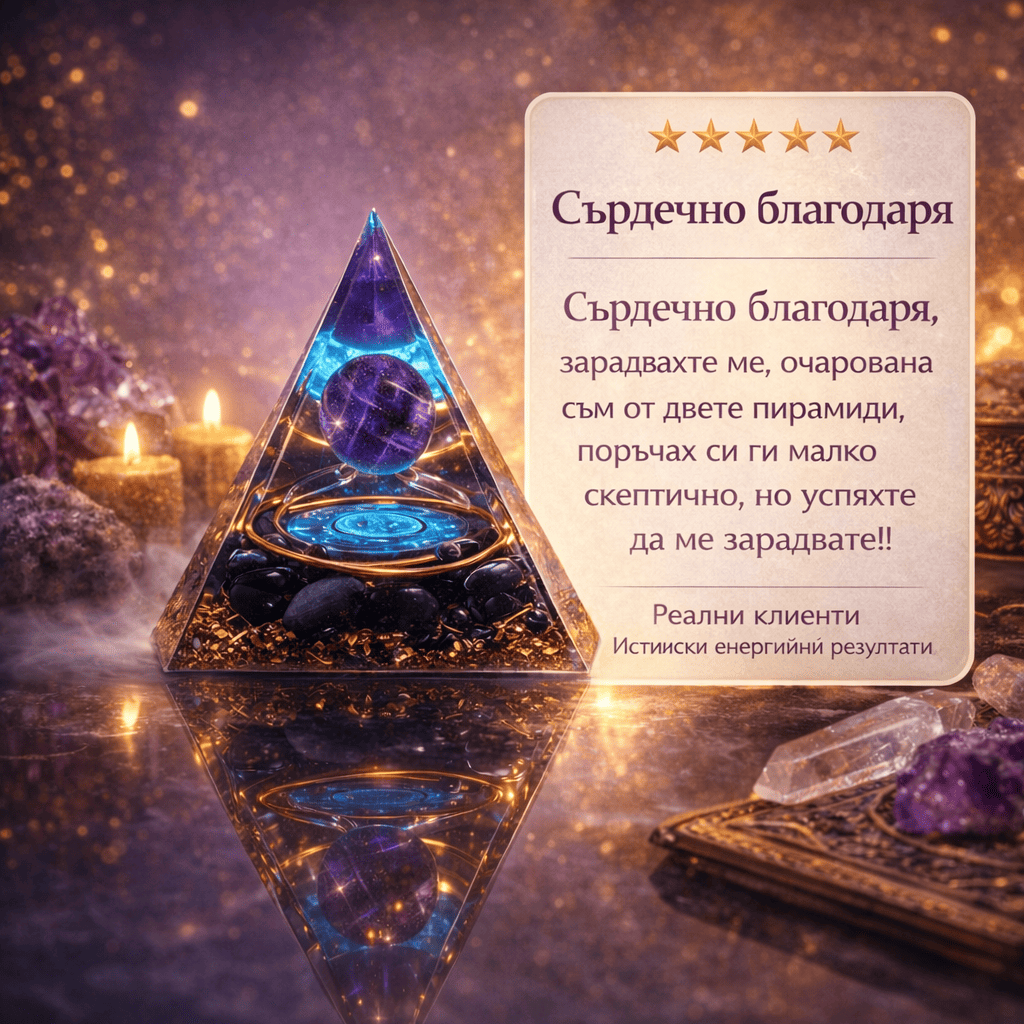 Оргонитна Пирамида с Аметист