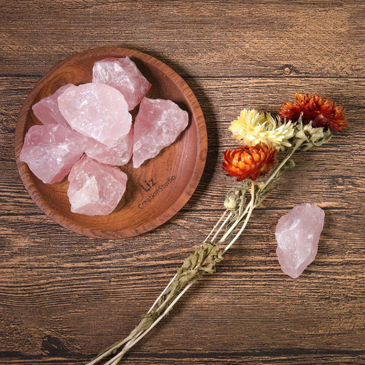 3 Кристала Розов Кварц